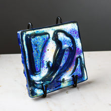 Load image into Gallery viewer, Iridescent Pewabic Tile with Bird Motif