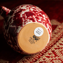 Load image into Gallery viewer, Pietra Handmade Two Handled Bordeaux Splatter Puglian Vase