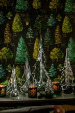 Load image into Gallery viewer, Simon Pearce 5-Sided Glass Evergreen Tree, 14"