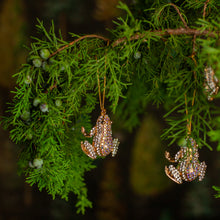 Load image into Gallery viewer, Rhinestone Frog Ornament, Set of 3