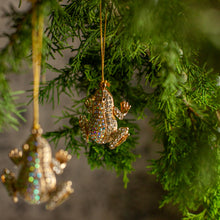 Load image into Gallery viewer, Rhinestone Frog Ornament, Set of 3