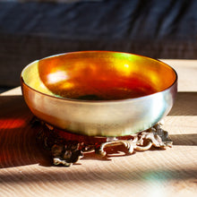 Load image into Gallery viewer, Marriage of Steuben Glass and Brass Nouveau Lamp Base