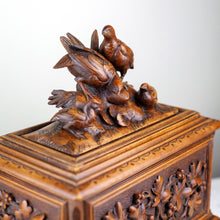 Load image into Gallery viewer, German Black Forest Carved Cigar Box, 1880s