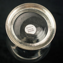 Load image into Gallery viewer, Wine or Floral Liter Carafe, Crystal Glass with Pewter, Handcrafted in Italy