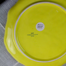 Load image into Gallery viewer, Portuguese Secla Yellow Cabbageware Dinner Plates, Set of 7