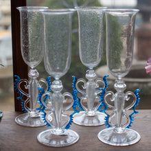 Load image into Gallery viewer, Murano Stemmed Glasses, Set of 4
