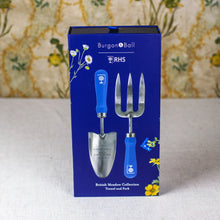 Load image into Gallery viewer, Burgon & Ball British Meadow Wood Handled Trowel & Fork Set