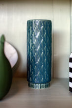 Load image into Gallery viewer, Rörstrand Eterna Green Cylinder Vase 8.5" - 1964 - Gunnar Nylund