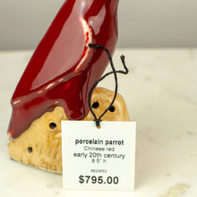 Load image into Gallery viewer, Chinese Red Porcelain Parrot