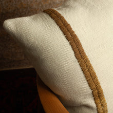 Load image into Gallery viewer, TREKO Pillow Makun Stitch White/Ocre 26x26"