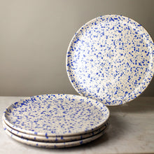 Load image into Gallery viewer, Splatterware Dinner Plates,Set of 4, in Color Lake