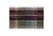 Load image into Gallery viewer, Wallace Sewell Lambswool Block Print and Pinstripe Multi Color Throw