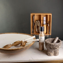 Load image into Gallery viewer, Orban & Sons Seafood Set with Cracker in Wooden Box with Acrylic Lid