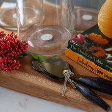 Load image into Gallery viewer, Black Mango Wood & Aged Bronze Cheese Knives