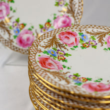 Load image into Gallery viewer, Reizenstein Hand Painted Floral Luncheon Plates, Set/10