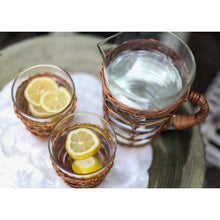 Load image into Gallery viewer, Rattan Cage Tall Pitcher