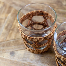 Load image into Gallery viewer, Rattan Cage Tumbler Glasses, Set of 2