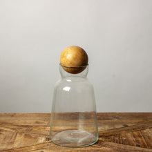 Load image into Gallery viewer, Glass & Mango Wood Decanter, Short