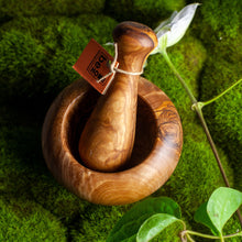 Load image into Gallery viewer, Olive Wood Mortar & Pestle