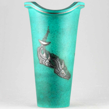 Load image into Gallery viewer, Majestic Dragon Fish Vase - Argenta - Wilhelm Kåge