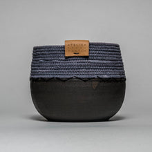 Load image into Gallery viewer, Ceramic and Cotton Rope Cachepots