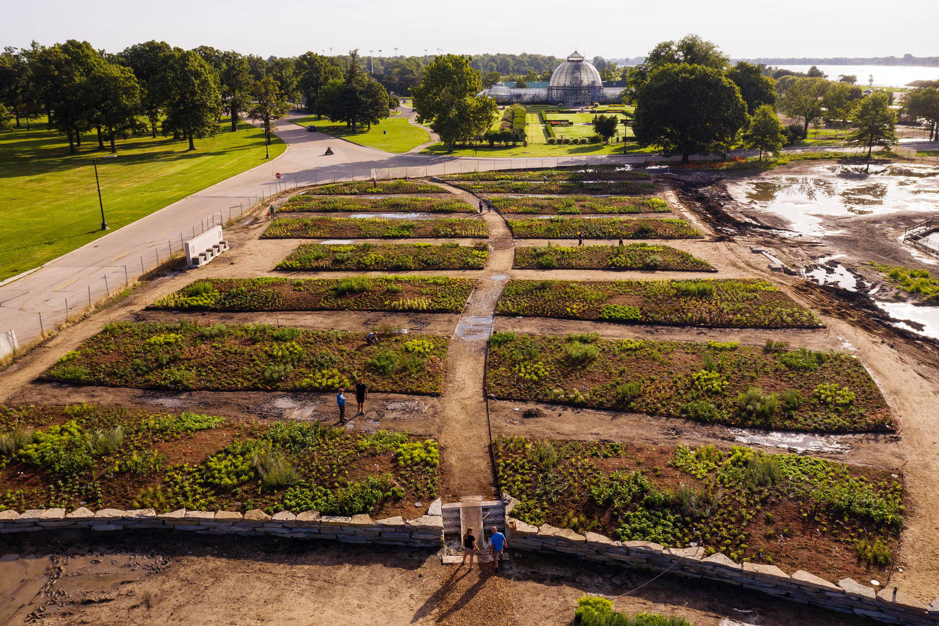 Oudolf Garden Detroit Nears Completion