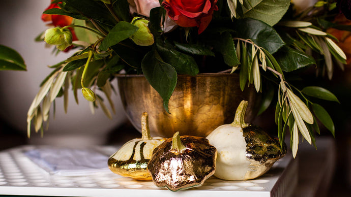 How To: Gold Leaf Pumpkins