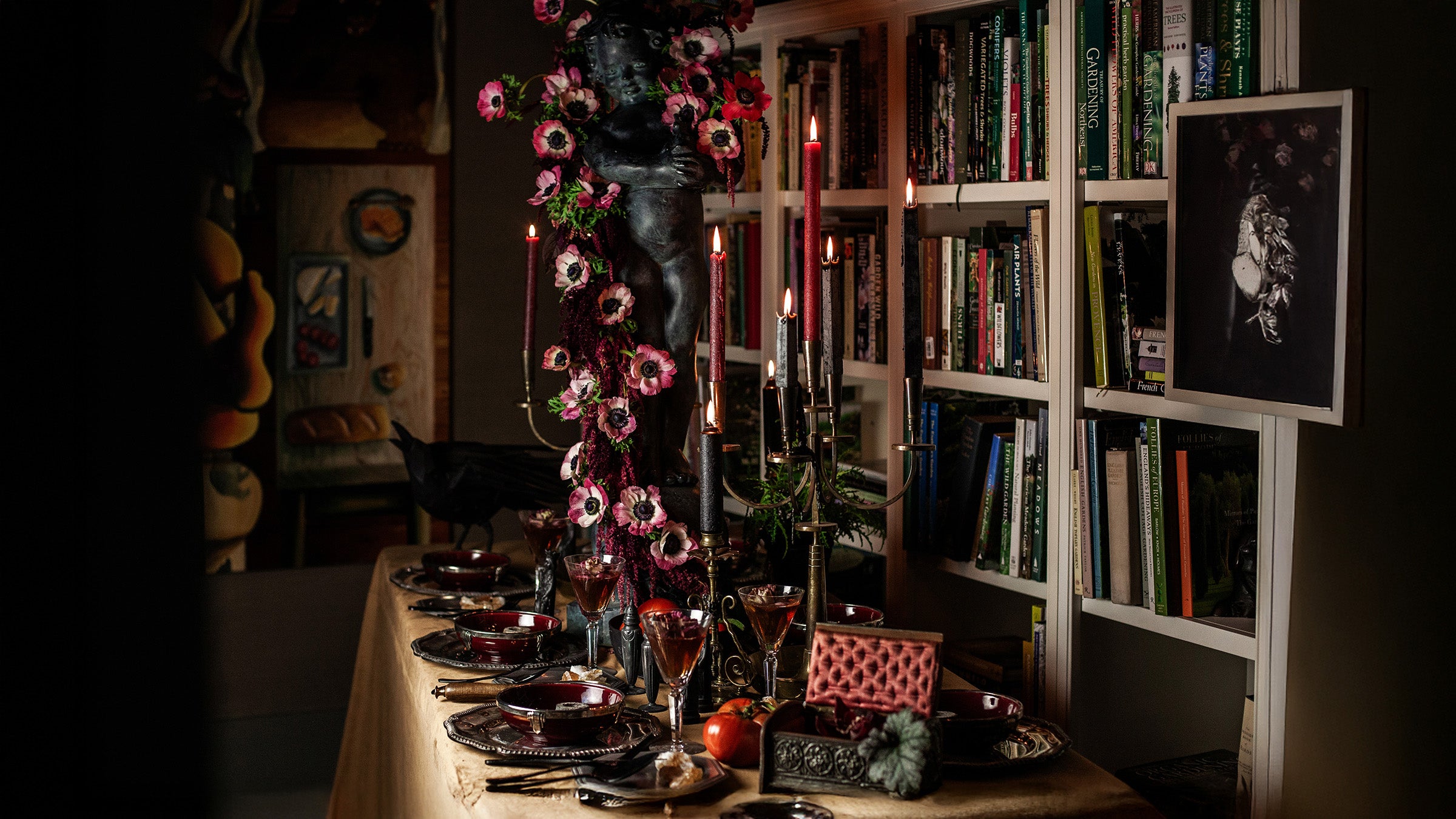 In the Library, With the Candlestick