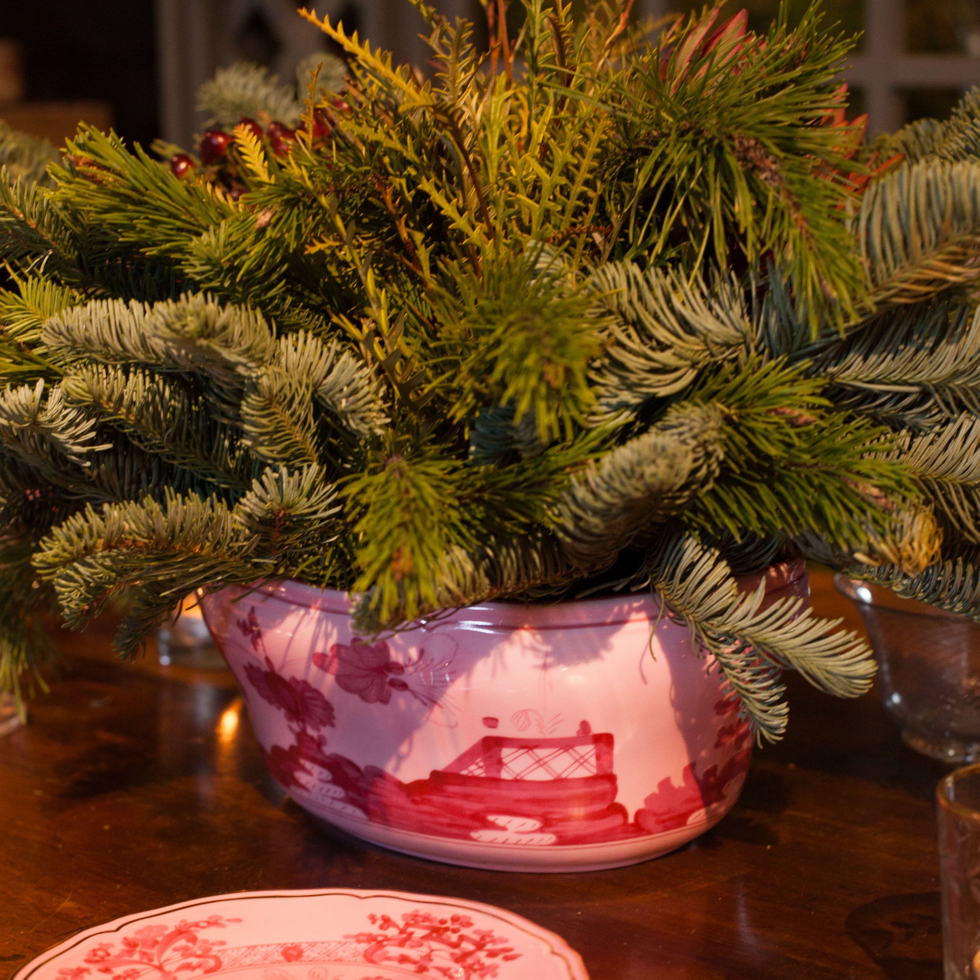 Richard Ginori Oriente Italiano Porpora Centerpiece Bowl