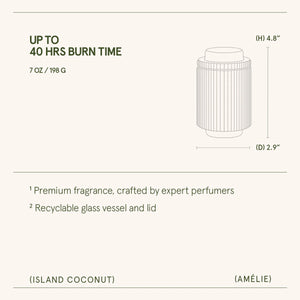 La Jolie Muse Amélie Candle Collection, 7 oz