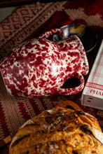 Load image into Gallery viewer, Pietra Handmade Two Handled  Bordeaux Splatter Puglian Vase

