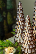 Load image into Gallery viewer, Frosted Copper LED Mercury Glass Trees w/Timers, 13&quot;
