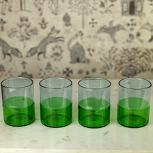 Load image into Gallery viewer, Fazeek Two Tone Lilac and Green Glasses, Set of 4
