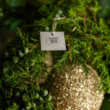 Load image into Gallery viewer, Champagne Gold Glitter Bulb Ornament, Set of 3
