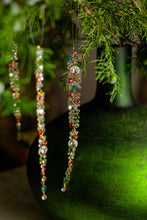 Load image into Gallery viewer, Multi-Color Jeweled Icicle Ornament, Set of 3

