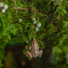 Load image into Gallery viewer, Rhinestone Frog Ornament, Set of 3
