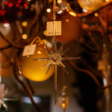 Load image into Gallery viewer, 9&quot; Glass Starburst Ornament, Set of 3
