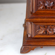 Load image into Gallery viewer, German Black Forest Carved Jewelry Box with Bird Motif, 1880s
