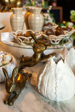 Load image into Gallery viewer, Cast Aluminum Rabbit with Antique Brass Finish

