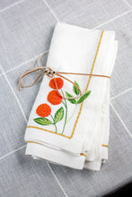 Load image into Gallery viewer, Orange Blossom Napkins, Set of 4
