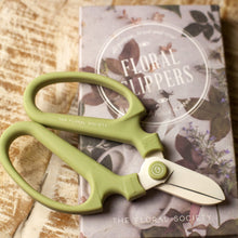 Load image into Gallery viewer, Japanese Floral Clippers - Sage Green
