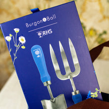 Load image into Gallery viewer, Burgon &amp; Ball British Meadow Wood Handled Trowel &amp; Fork Set
