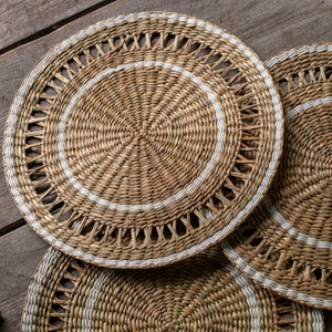 Seagrass White Placemats, Set of 6