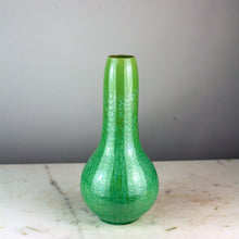 Load image into Gallery viewer, Sarreguemines Pottery Crystalline GreenGlazed Tall Vase
