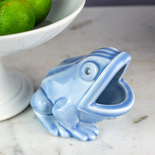 Load image into Gallery viewer, Rörstrand Swelling Blue Frog 5&quot; - 1940s - Gunnar Nylund
