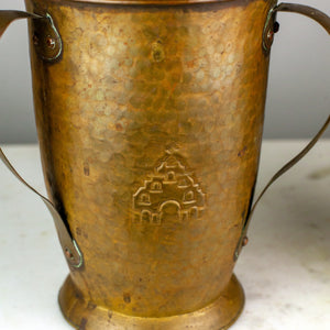 Pair of Hand-Hammered Planters, Belgian