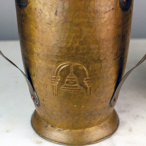 Pair of Hand-Hammered Planters, Belgian