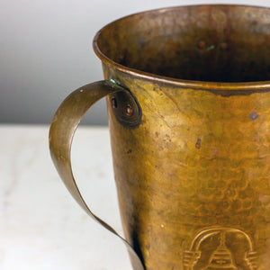 Pair of Hand-Hammered Planters, Belgian