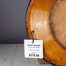 Load image into Gallery viewer, Alsace yelloware floral plate
