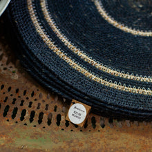 Load image into Gallery viewer, Navy Woven Seagrass Placemats

